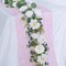 Summer Flower Garland,12FT Eucalyptus Greenery Garlands with 20 Flowers,Artificial Flower Vine Rose,Peony,Hydrangea,Dahlia,Floral Garland for Table Centerpiece Wedding Party Garden Decor